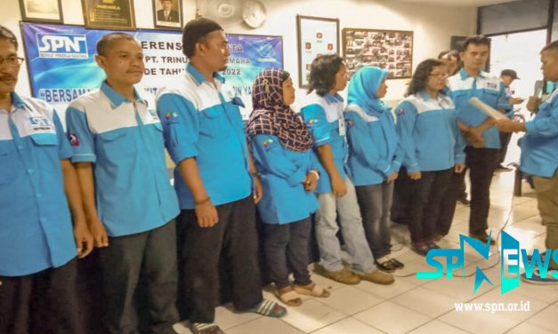 AMIN TERPILIH SEBAGAI KETUA BARU PSP SPN PT TRINUNGGAL KOMARA PERIODE 2019 – 2022