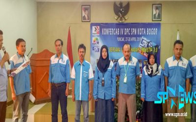 BUDI MUDRIKAH TERPILIH KEMBALI MENJADI KETUA DPC SPN KOTA BOGOR PERIODE 2019 – 2024