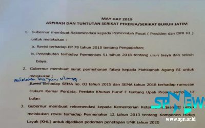 SEMBILAN KESEPAKATAN SP/SB DENGAN PEMPROV JAWA TIMUR