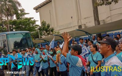 SPN KABUPATEN TANGERANG MENUNTUT PERTANGGUNG JAWABAN ADIDAS