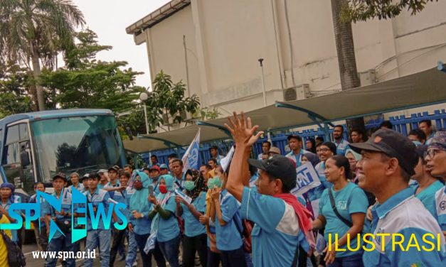 SPN KABUPATEN TANGERANG MENUNTUT PERTANGGUNG JAWABAN ADIDAS