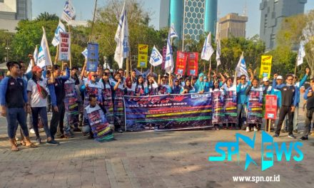 MASSA AKSI SPN KABUPATEN SEMARANG TOLAK REVISI UU NO 13/2003