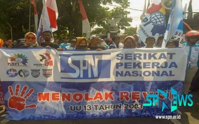 BURUH SUBANG TOLAK REVISI UU NO 13/2003