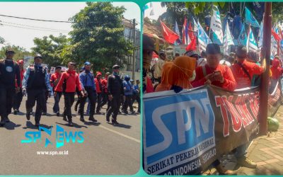 BURUH SIDOARJO TOLAK REVISI UU NO 13/2003