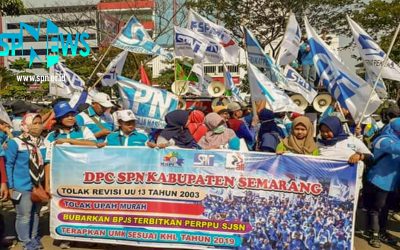 SPN KABUPATEN SEMARANG TUNTUT BUBARKAN BPJS