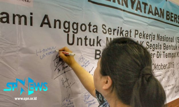 PENANDATANGAN PERNYATAAN TOLAK KBG DITEMPAT KERJA