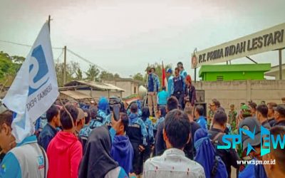 PT PRIMA INDAH LESTARI DIGERUDUK MASA AKSI SPN