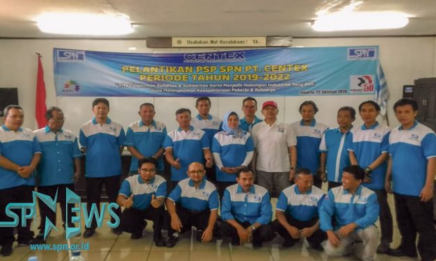 PELANTIKAN PENGURUS TERPILIH PSP SPN PT CENTEX