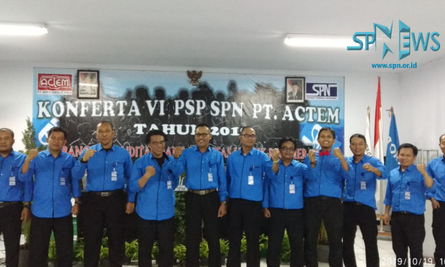 NUR IKHSAN TERPILIH KEMBALI MENJADI KETUA PSP SPN PT ACTEM