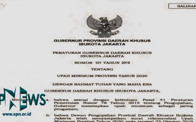 RESMI, UMP 2020 DKI JAKARTA DITETAPKAN