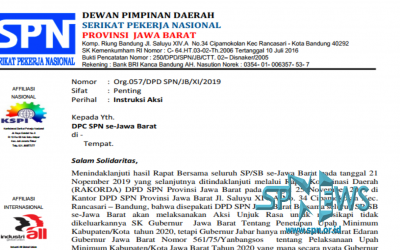 SPN JAWA BARAT TUNTUT GUBERNUR MENGGANTI SURAT EDARAN DENGAN SURAT KEPUTUSAN