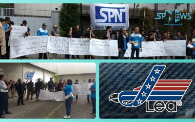 UPAH TELAT DIBAYAR, PEKERJA PRODUSEN LEA JEANS UNJUK RASA