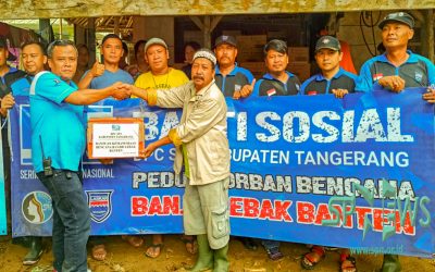 SPN KABUPATEN TANGERANG DISTRIBUSIKAN BANTUAN KORBAN BANJIR LEBAK