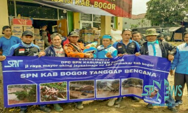 BANTUAN SPN KABUPATEN BOGOR UNTUK KORBAN BENCANA BANJIR