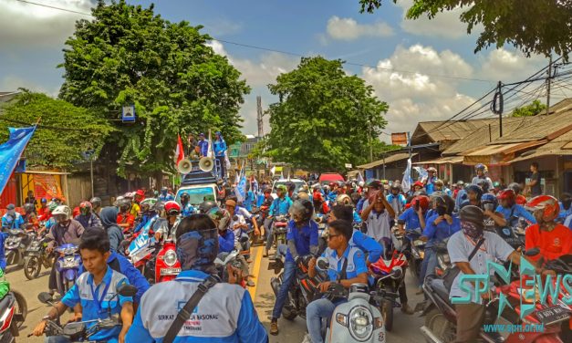 RIBUAN BURUH TANGERANG UNRAS TOLAK RUU CILAKA