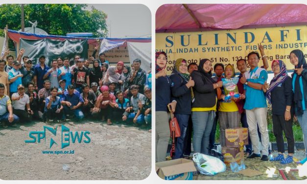 DUKUNGAN DAN SOLIDARITAS MENGALIR UNTUK PEKERJA PT SULINDAFIN KABUPATEN BEKASI