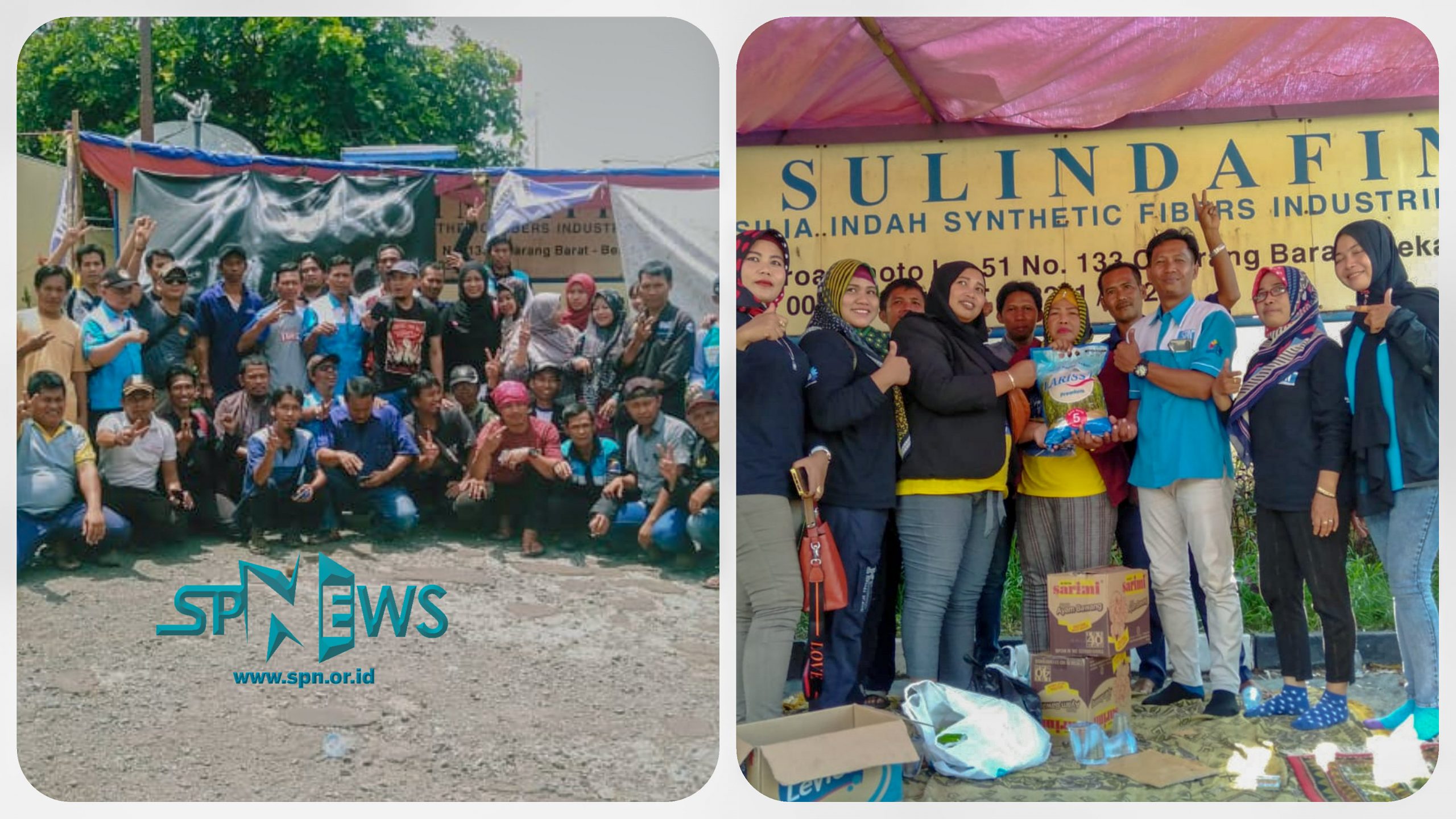 DUKUNGAN DAN SOLIDARITAS MENGALIR UNTUK PEKERJA PT SULINDAFIN KABUPATEN ...