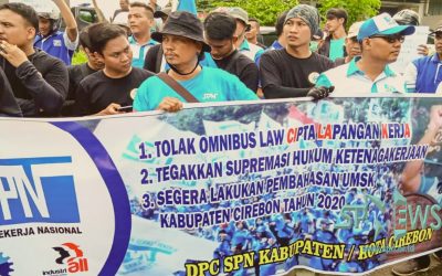 SPN KABUPATEN CIREBON TOLAK RUU CIPTA KERJA