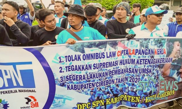 SPN KABUPATEN CIREBON TOLAK RUU CIPTA KERJA