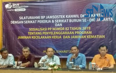 SOSIALISASI PERATURAN PEMERINTAH NO. 82 TAHUN 2019 BP JAMSOSTEK PROVINSI DKI JAKARTA