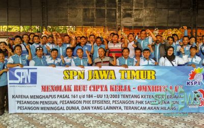 SPN JAWA TIMUR SIAP UNJUK RASA TOLAK RUU CIPTA KERJA