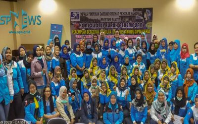 PEKERJA PEREMPUAN BANTEN BERGERAK MENOLAK OMNIBUS LAW RUU CIPTA KERJA