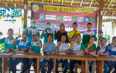 BURUH DEPOK TOLAK RUU CIPTA KERJA