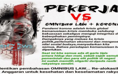 ANTARA BAHAYA COVID – 19 DAN OMNIMBUS LAW BAGI BURUH