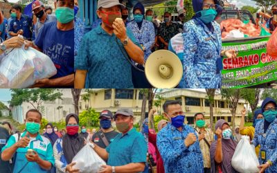 PEMBAGIAN BANSOS KORBAN PHK DI SIDOARJO
