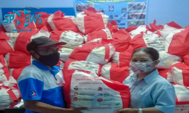 BANTUAN SEMBAKO DARI KEMNAKER UNTUK ANGGOTA SPN DI PT PAN BROTHERS KOTA TANGERANG