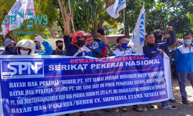 DIDUGA LANGGAR ATURAN KETENAGAKERJAAN, PT SEMESTA NUSTRA DISTRINDO DI DEMO BURUH