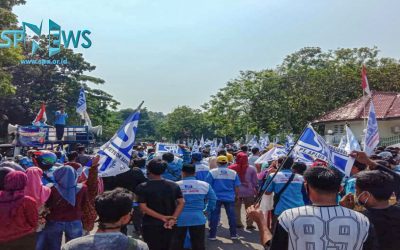 AKSI TOLAK OMNIBUS LAW SPN KABUPATEN LEBAK