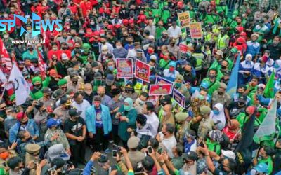 BURUH KABUPATEN BOGOR TOLAK UU CIPTA KERJA