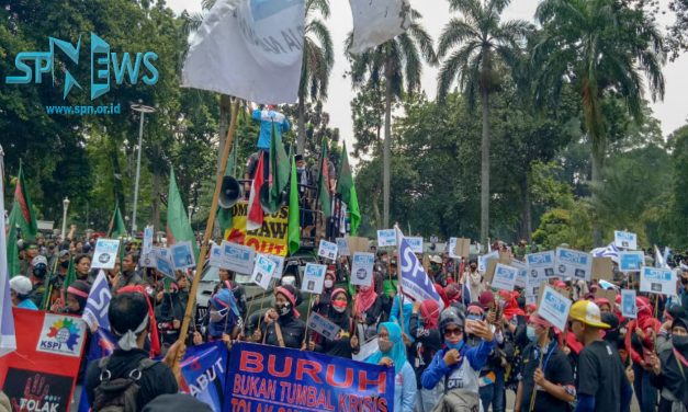 BURUH BOGOR DESAK WALIKOTA TOLAK UU CIPTA KERJA