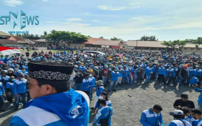 BURUH MOROWALI TOLAK UU CIPTA KERJA