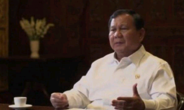 PRABOWO SEBUT DEMO UU CIPTA KERJA DIBIAYAI ASING