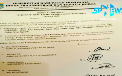 UMK MOROWALI 2021 HANYA NAIK SEBESAR 2 PERSEN