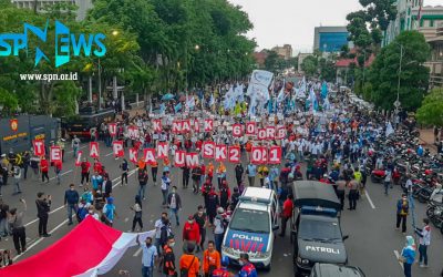 BURUH SIDOARJO TUNTUT PENETAPAN UMK DAN UMSK 2021
