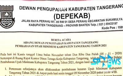 PEMBAHASAN UMK 2021 KABUPATEN TANGERANG KEJAR TARGET