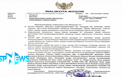 BIMA ARYA MEREKOMENDASIKAN UMK KOTA BOGOR 2021 MENIRU UMP DKI