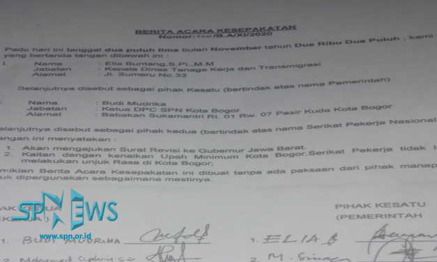 BURUH BOGOR BATAL GELAR AKSI UNJUK RASA