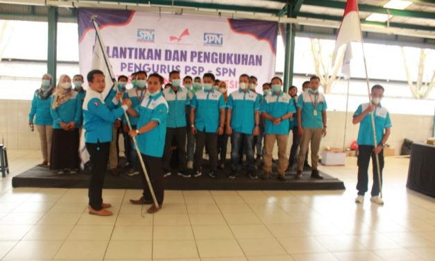 PELANTIKAN KEPENGURUSAN BARU PSP SPN PT EAGLE NICE INDONESIA
