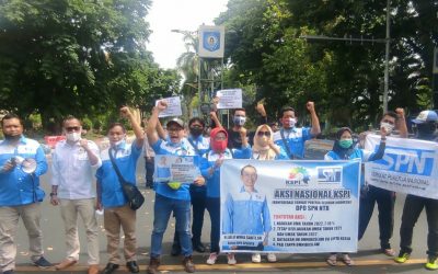 SERIKAT PEKERJA NASIONAL NTB TUNTUT KENAIKAN UPAH 2022 7-10 PERSEN