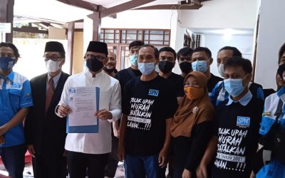 SPN KOTA BOGOR PERINGATI HARI PAHLAWAN DENGAN UNJUK RASA TUNTUT KENAIKAN UPAH MINIMUM