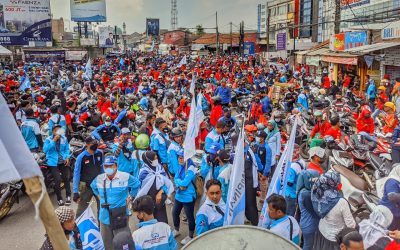 TIDAK BISA MASUK TOL KEDATON, BURUH TANGERANG BALIK KANAN AKSI UNJUK RASA DI CITRA RAYA
