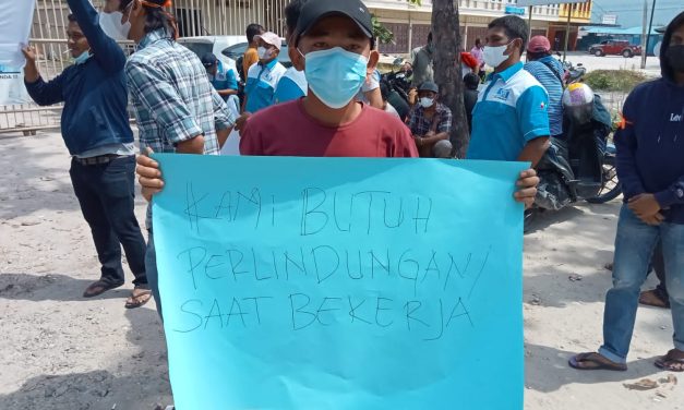 BURUH PT GLOBAL JASA EXPRES TUNTUT PERUSAHAAN BERIKAN JAMINAN SOSIAL