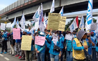 SERIKAT PEKERJA NASIONAL DKI JAKARTA GERUDUK KEDUBES KOREA SELATAN