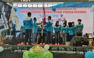 PELANTIKAN PENGURUS DAN PERINGATAN HUT PSP SPN PT PARKLAND WORLD INDONESIA REMBANG KE 1