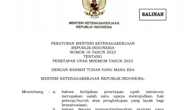 KADIN DAN APINDO AKAN GUGAT PERMENAKER 18/2022