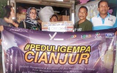 PSP SPN PT PAN BROTHERS, TBK DISTRIBUSIKAN BANTUAN UNTUK KORBAN GEMPA CIANJUR